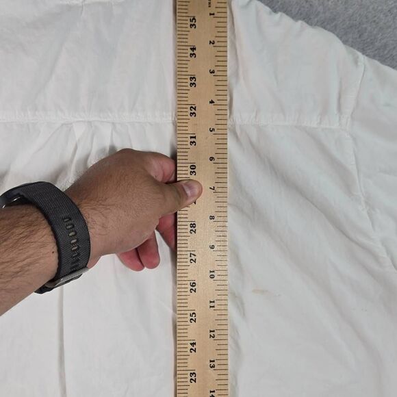 James Perse Poplin Shirt Button Down Double layered Fabric size 4 XL *Stain - Picture 8 of 12